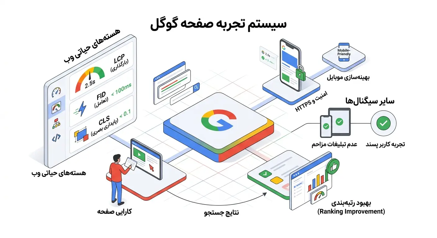 سیستم تجربه صفحه گوگل (Google Page Experience)