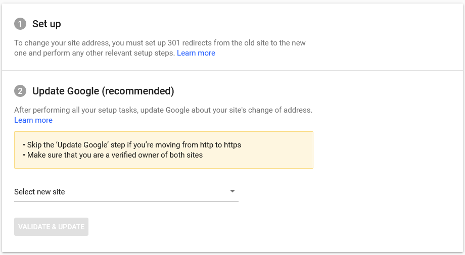 تغییر آدرس دامنه در کنسول جستجوی گوگل